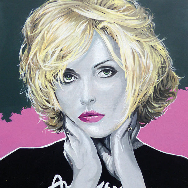 Blondie Painting Stretched Canvas - by Stav