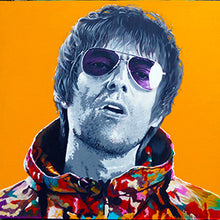 Load image into Gallery viewer, Liam Gallagher Painting Stretched Canvas - by Stav

